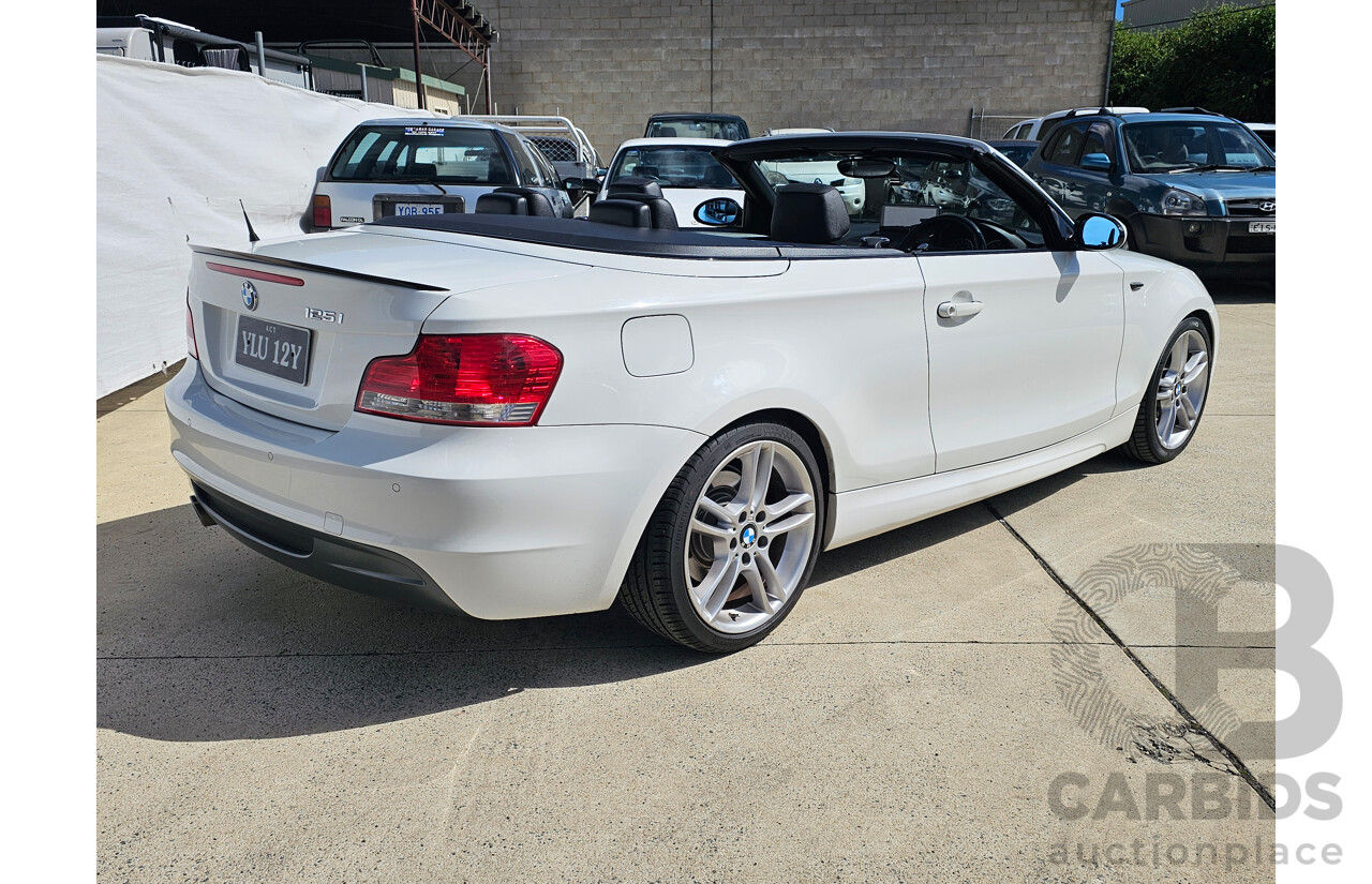 4/2009 BMW 125i E88 MY09 2d Convertible White 3.0L - Msport