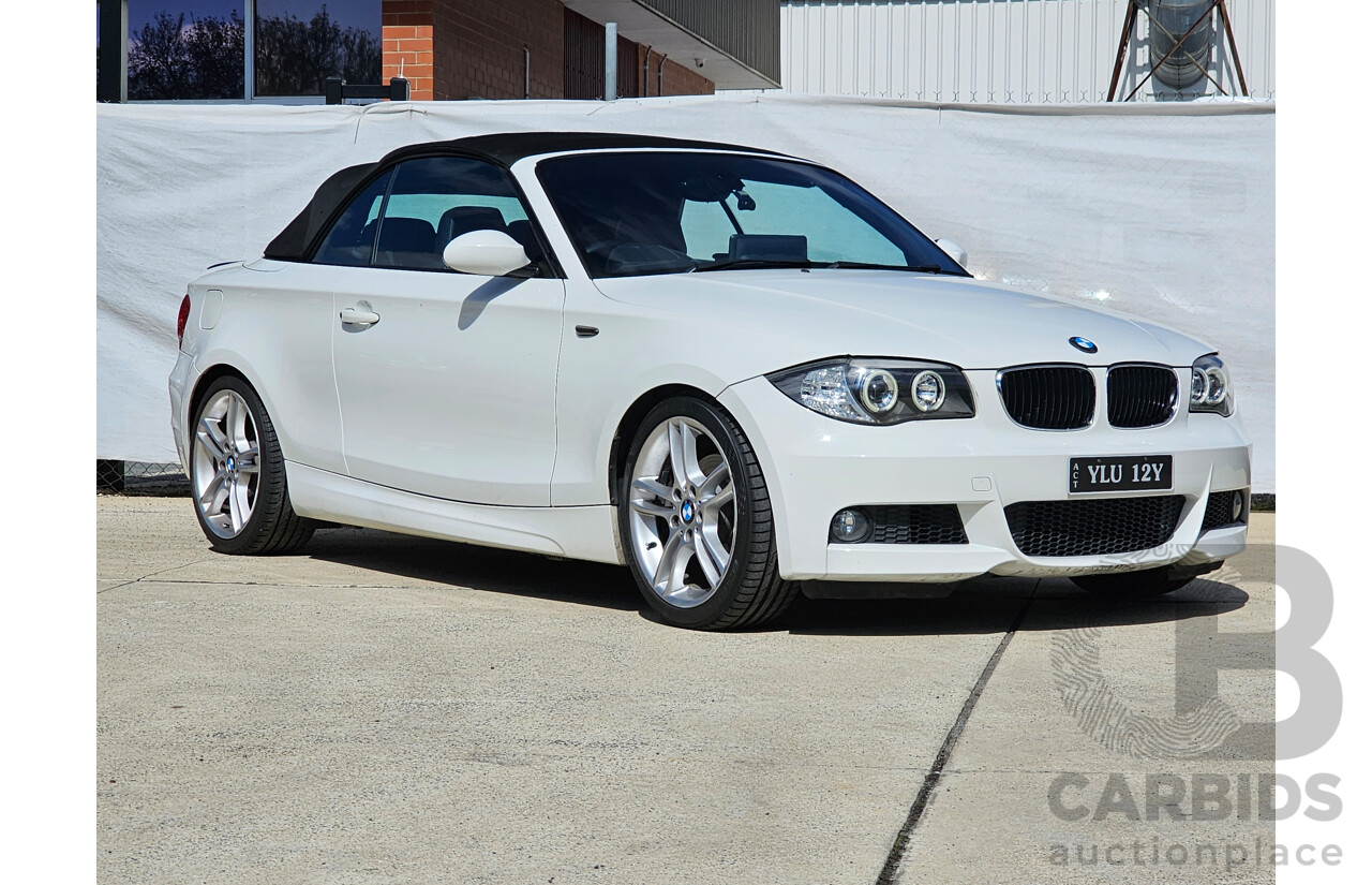 4/2009 BMW 125i E88 MY09 2d Convertible White 3.0L - Msport