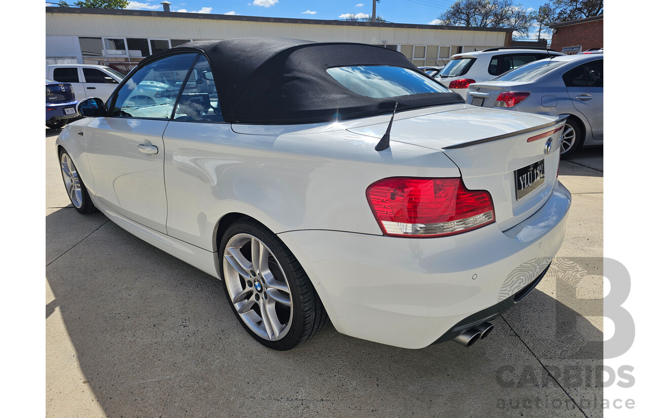 4/2009 BMW 125i E88 MY09 2d Convertible White 3.0L - Msport
