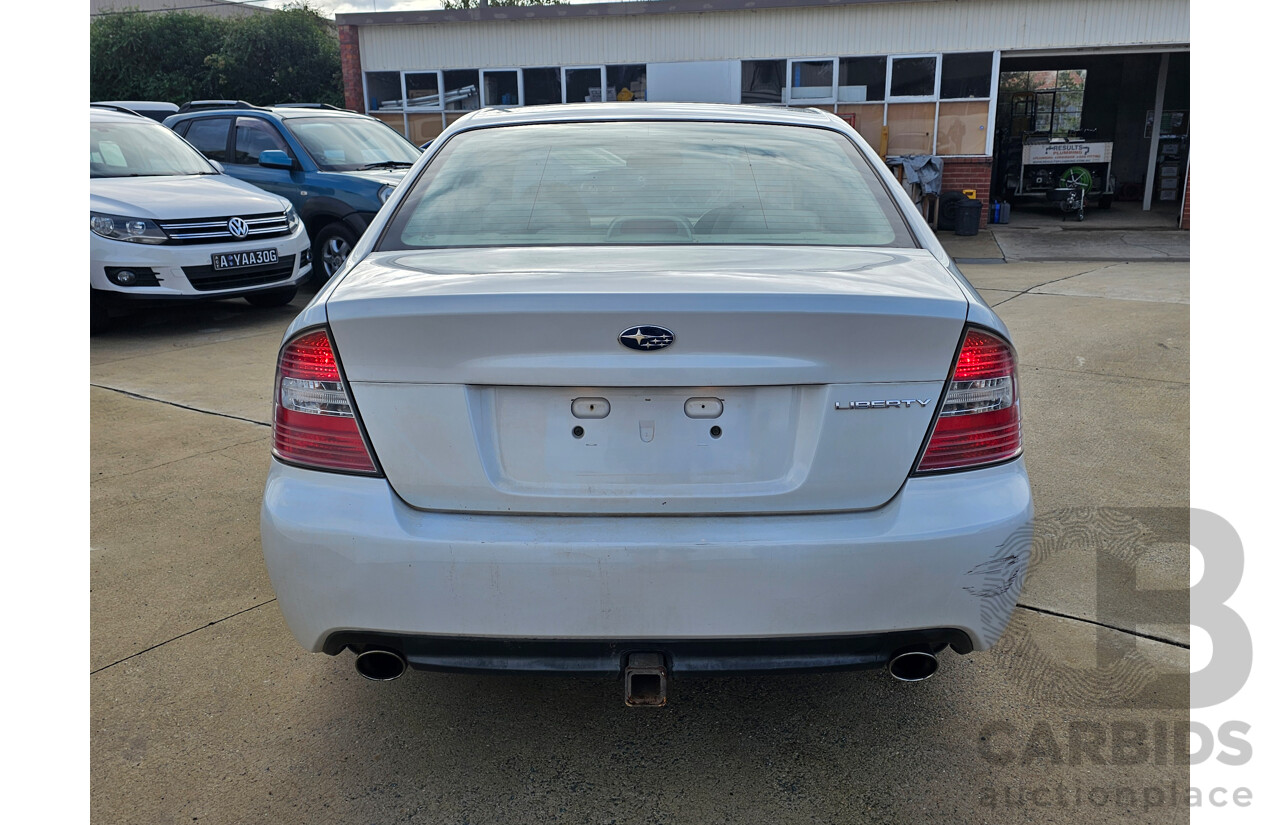 5/2005 Subaru Liberty 3.0R MY05 4d Sedan White 3.0L