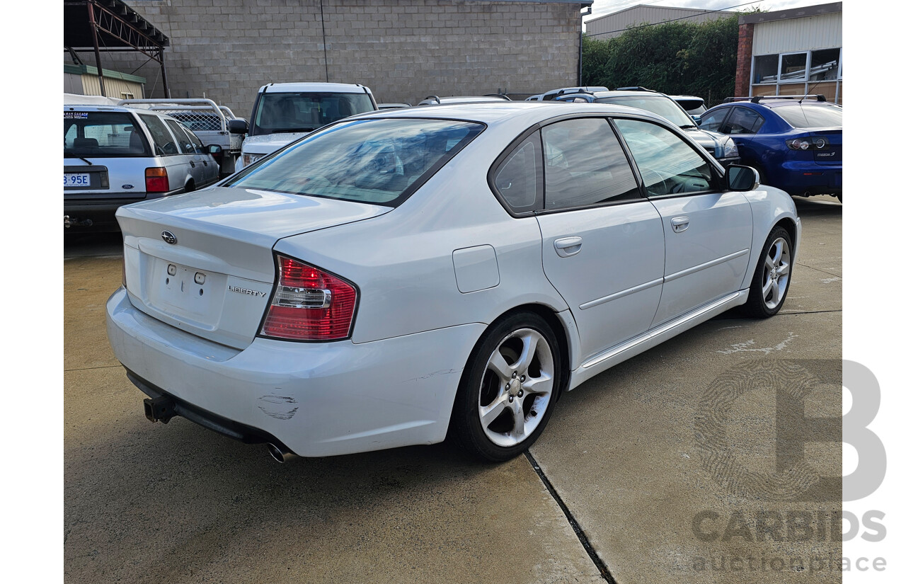 5/2005 Subaru Liberty 3.0R MY05 4d Sedan White 3.0L