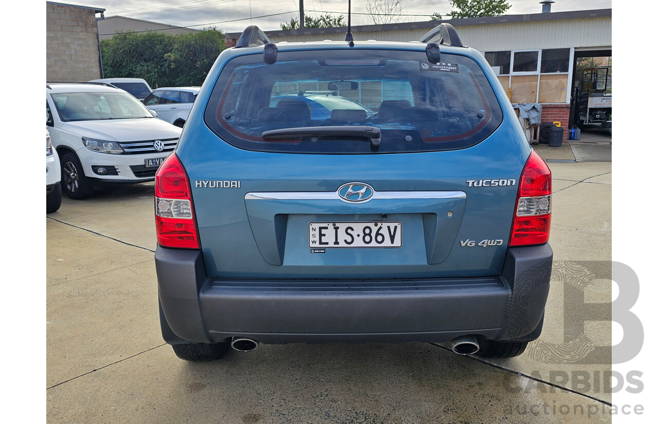 3/2005 Hyundai Tucson 4d Wagon Blue 2.7L