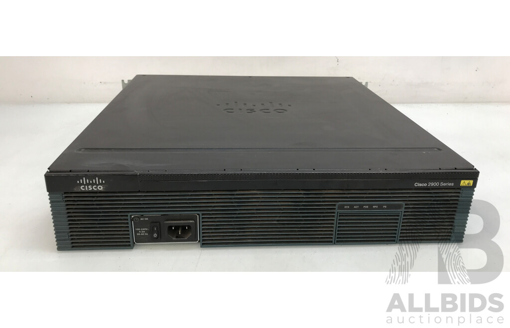 Cisco 2900 Series (2921) Integrated Services Routers - Lot of 5