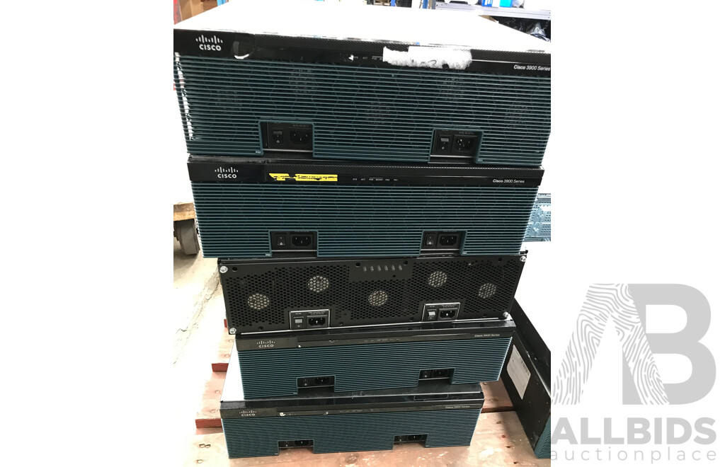 Cisco (3945) 3900 Series Integrated Services Router - Lot of 5