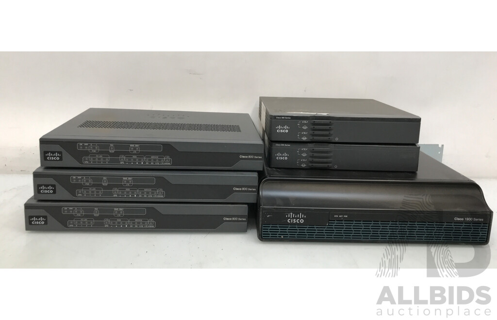 Cisco 1900, 800, and 860 Series - Lot 1594433 | ALLBIDS