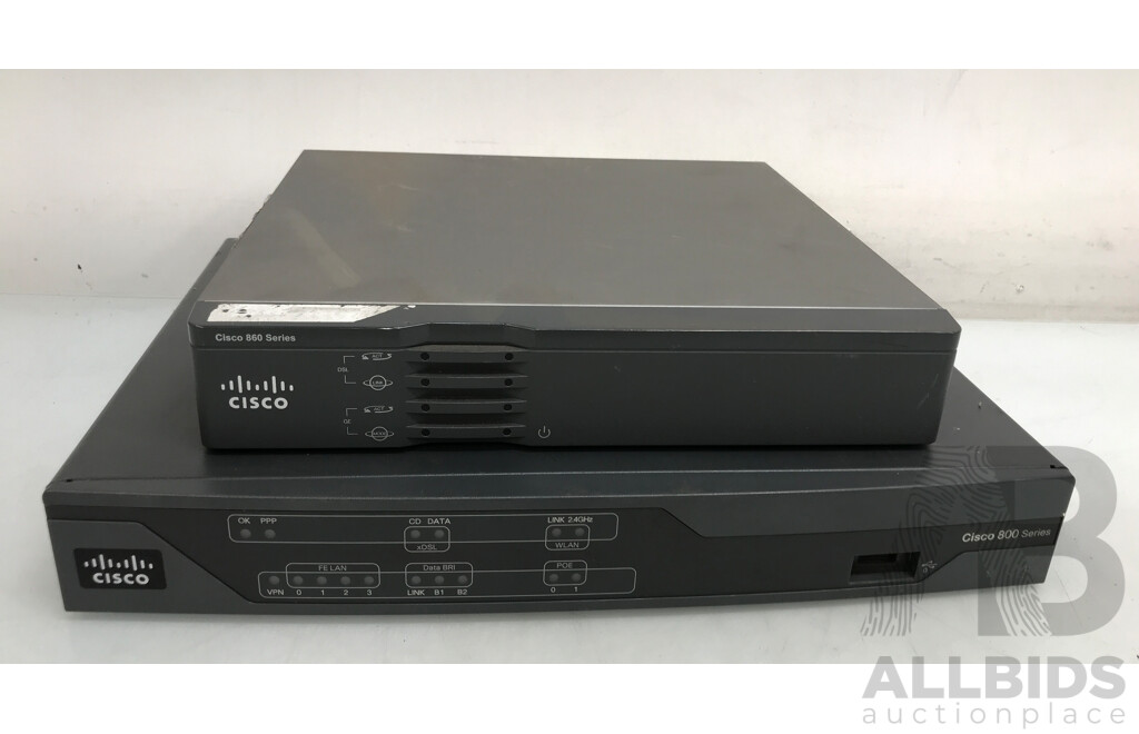 Cisco 1900, 800, and 860 Series - Lot 1594433 | ALLBIDS