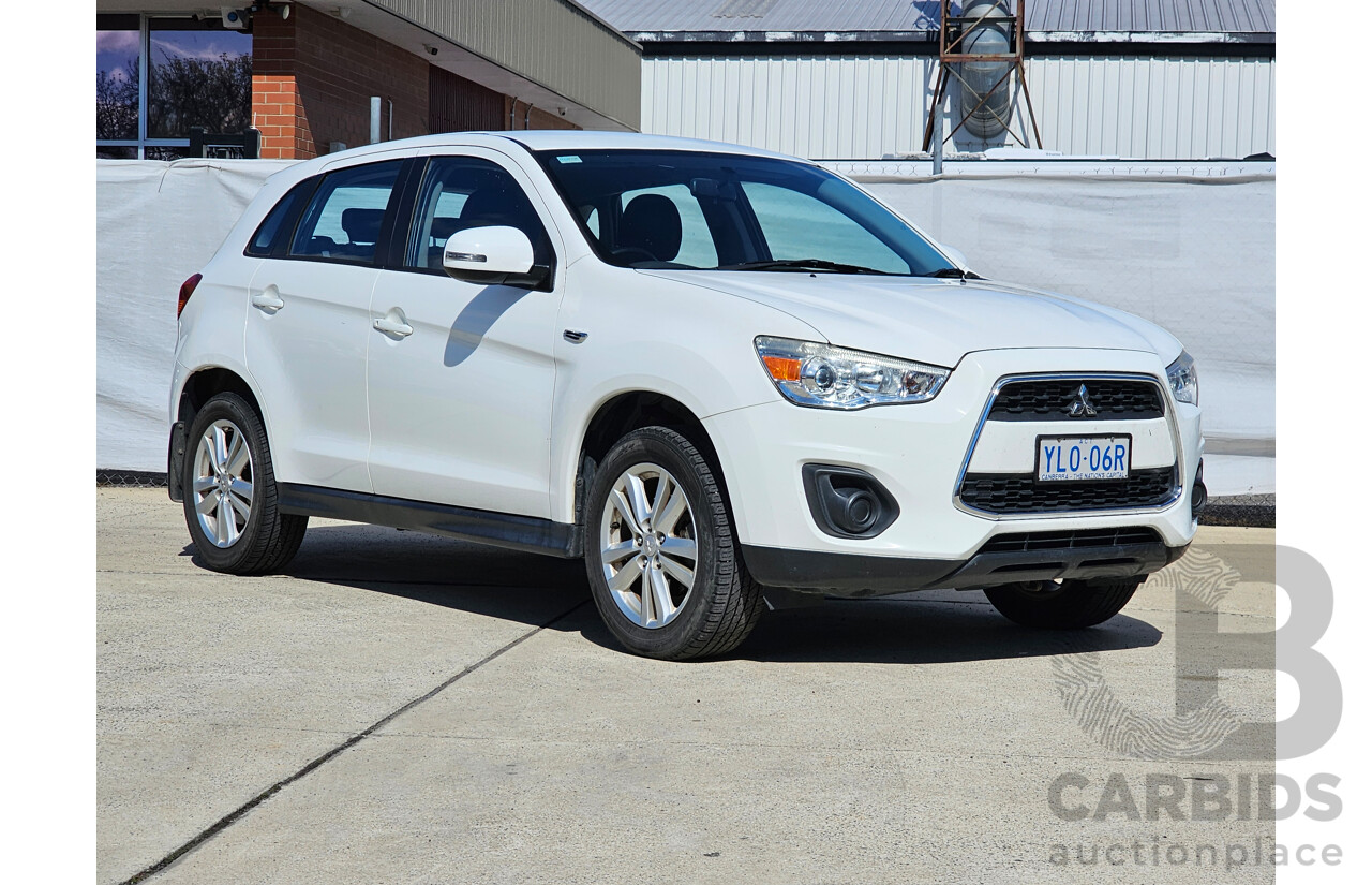 10/2013 Mitsubishi ASX (2wd) XB MY13 4d Wagon White 2.0L