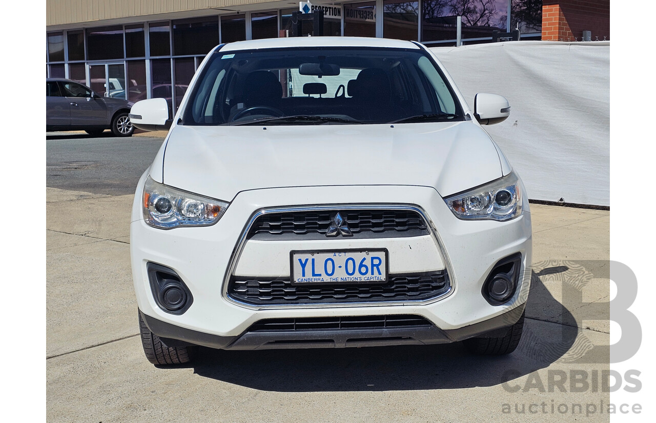 10/2013 Mitsubishi ASX (2wd) XB MY13 4d Wagon White 2.0L