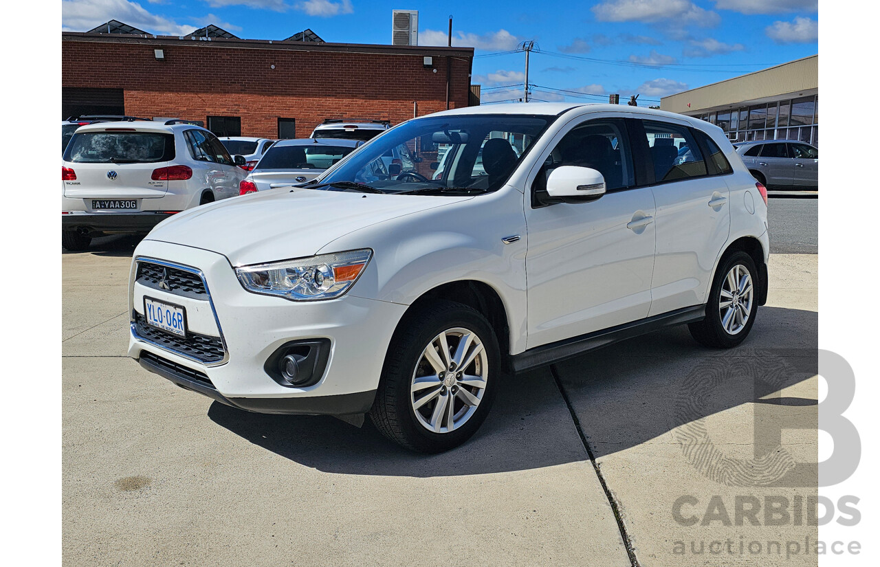 10/2013 Mitsubishi ASX (2wd) XB MY13 4d Wagon White 2.0L