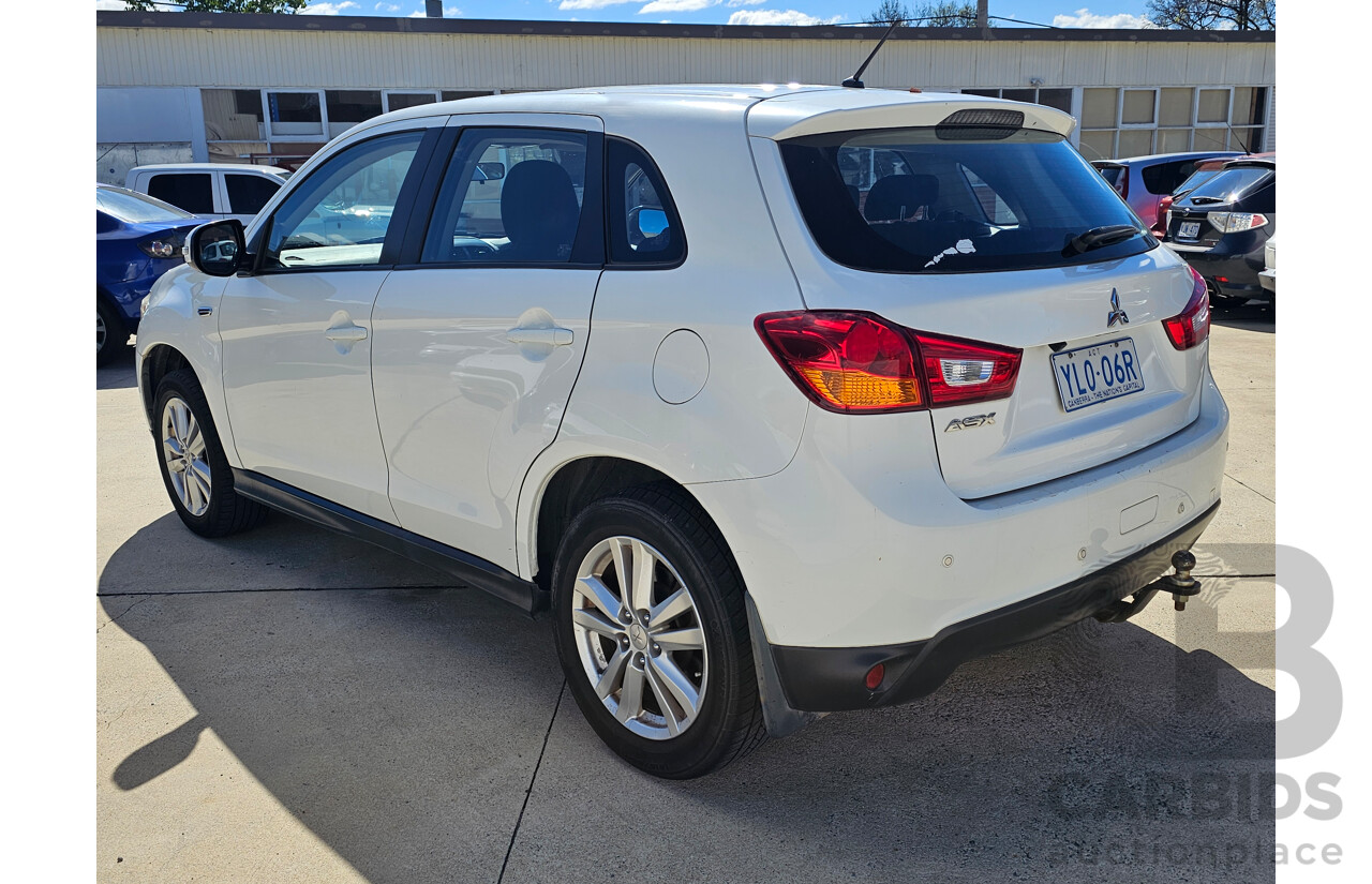 10/2013 Mitsubishi ASX (2wd) XB MY13 4d Wagon White 2.0L