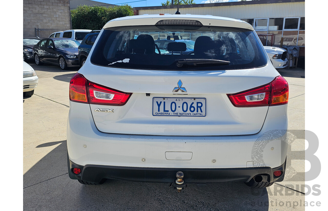 10/2013 Mitsubishi ASX (2wd) XB MY13 4d Wagon White 2.0L
