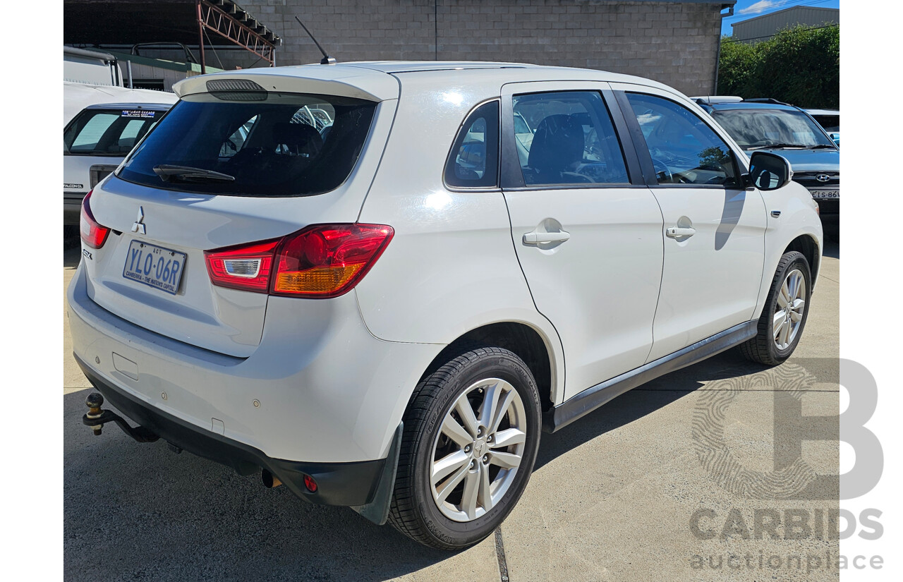 10/2013 Mitsubishi ASX (2wd) XB MY13 4d Wagon White 2.0L