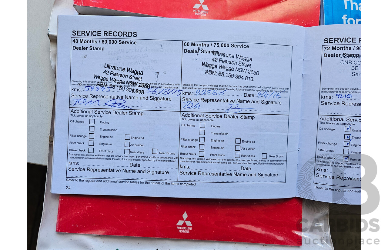 10/2013 Mitsubishi ASX (2wd) XB MY13 4d Wagon White 2.0L