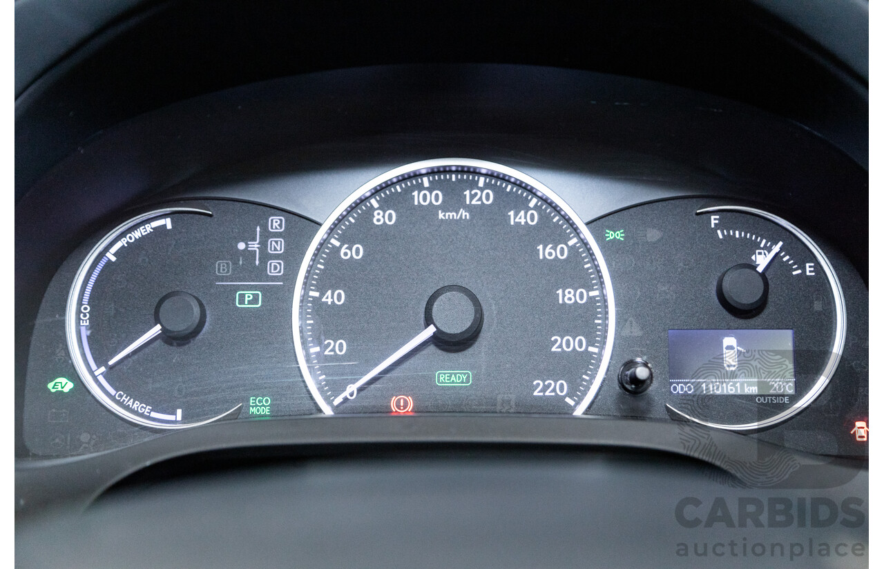 02/2015 Lexus CT 200H Hybrid Sports Luxury ZWA10R MY15 5D Hatchback Metallic Silver 1.8L