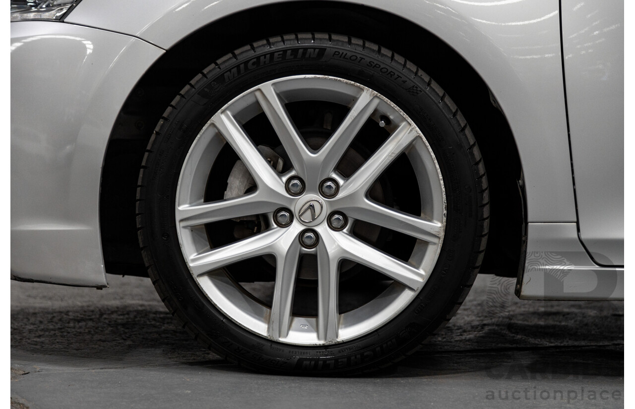02/2015 Lexus CT 200H Hybrid Sports Luxury ZWA10R MY15 5D Hatchback Metallic Silver 1.8L
