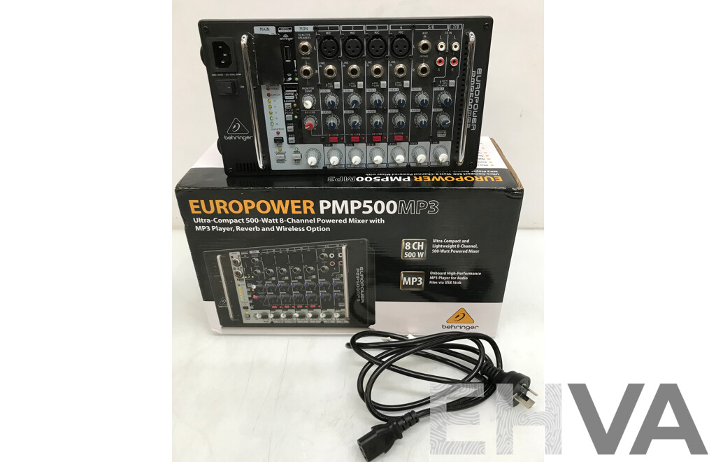 Behringer Europower (PMP500MP3) 8-Channel Powered Mixer