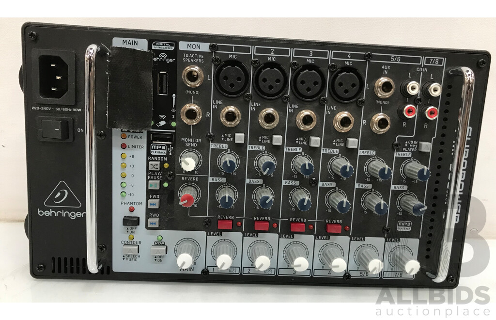 Behringer Europower (PMP500MP3) 8-Channel Powered Mixer