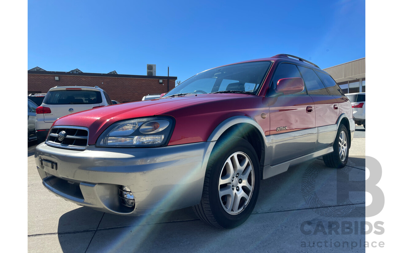 09/2001 Subaru Outback  AWD MY01 4D Wagon Red 2.5L