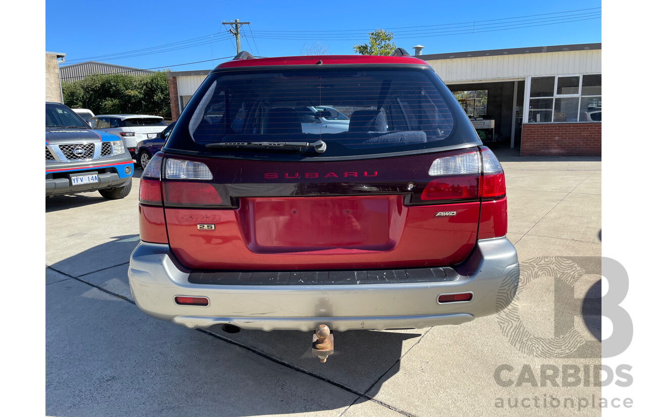 09/2001 Subaru Outback  AWD MY01 4D Wagon Red 2.5L
