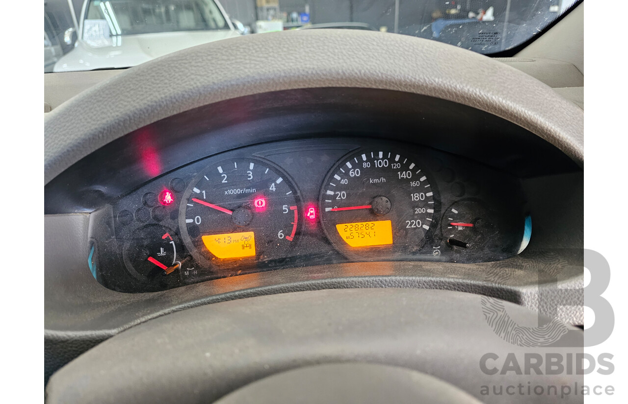 4/2009 Nissan Navara ST-X (4x4) D40 King C/Chas Grey 2.5L