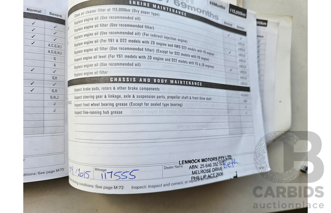 4/2009 Nissan Navara ST-X (4x4) D40 King C/Chas Grey 2.5L