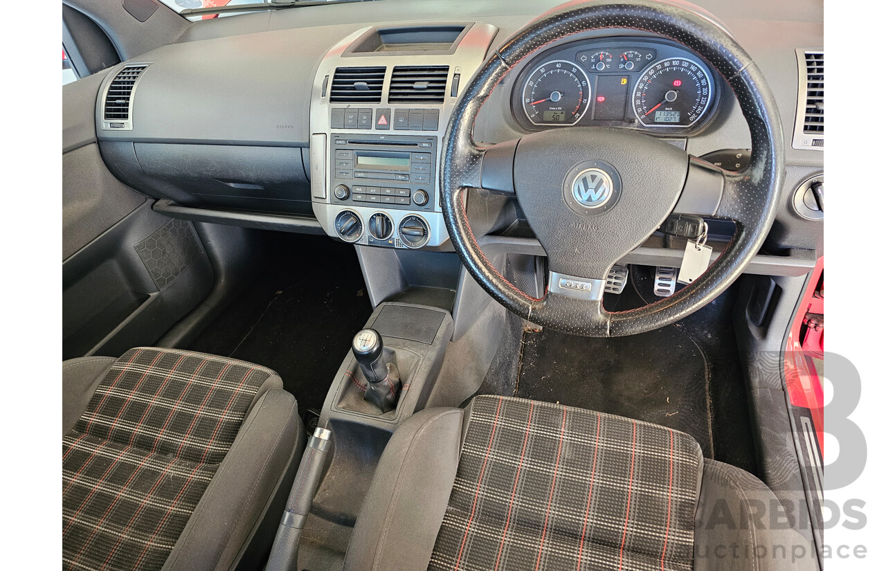 3/2007 Volkswagen Polo GTi 9N MY07 UPGRADE 3d Hatchback Red 1.8L