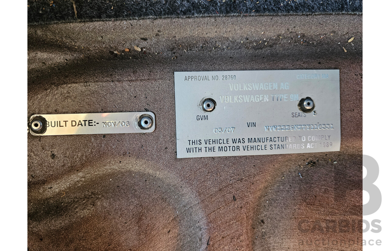 3/2007 Volkswagen Polo GTi 9N MY07 UPGRADE 3d Hatchback Red 1.8L