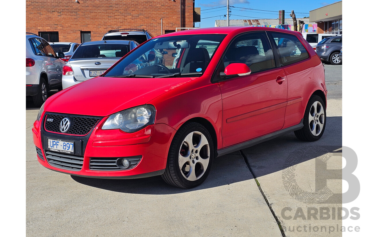 3/2007 Volkswagen Polo GTi 9N MY07 UPGRADE 3d Hatchback Red 1.8L