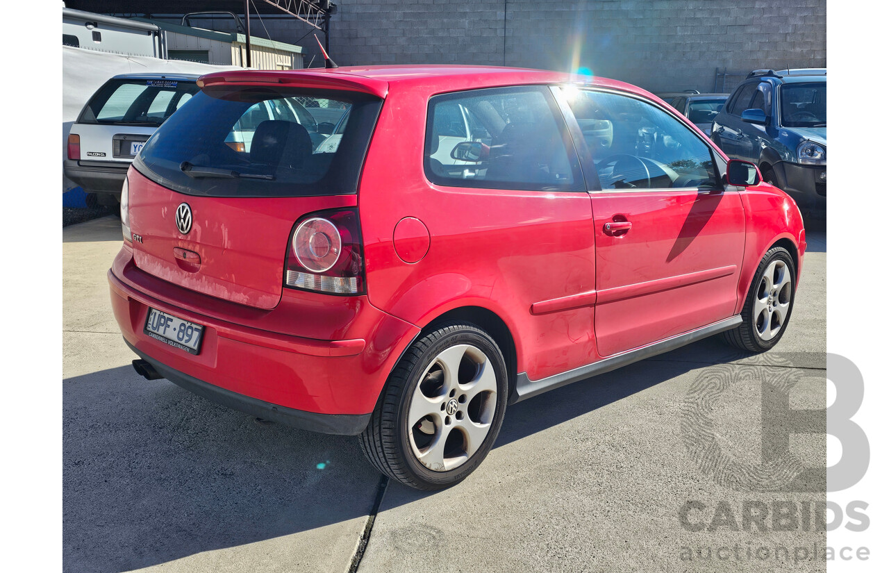 3/2007 Volkswagen Polo GTi 9N MY07 UPGRADE 3d Hatchback Red 1.8L