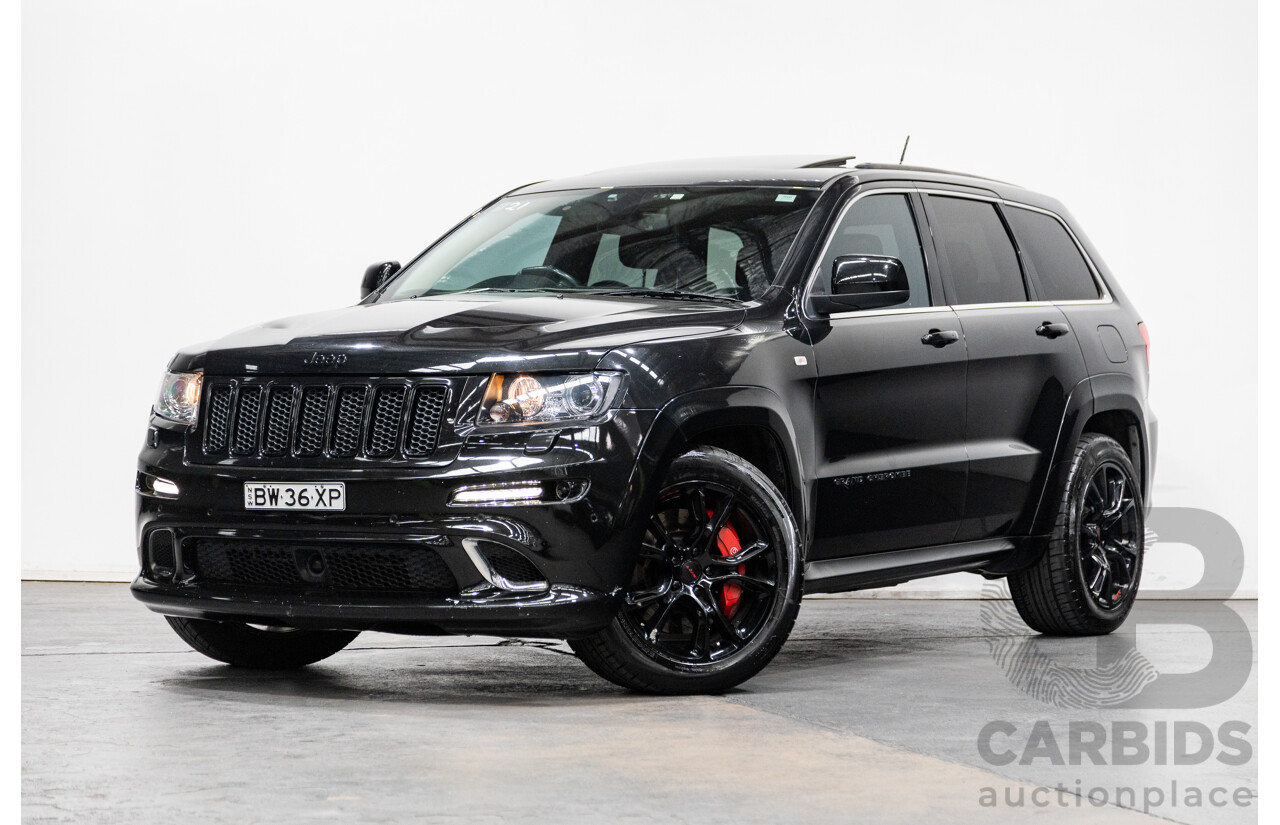 01/2013 Jeep Grand Cherokee SRT 8 Vapour Edition (AWD) WK MY13 4D Wagon Brilliant Black V8 6.4L