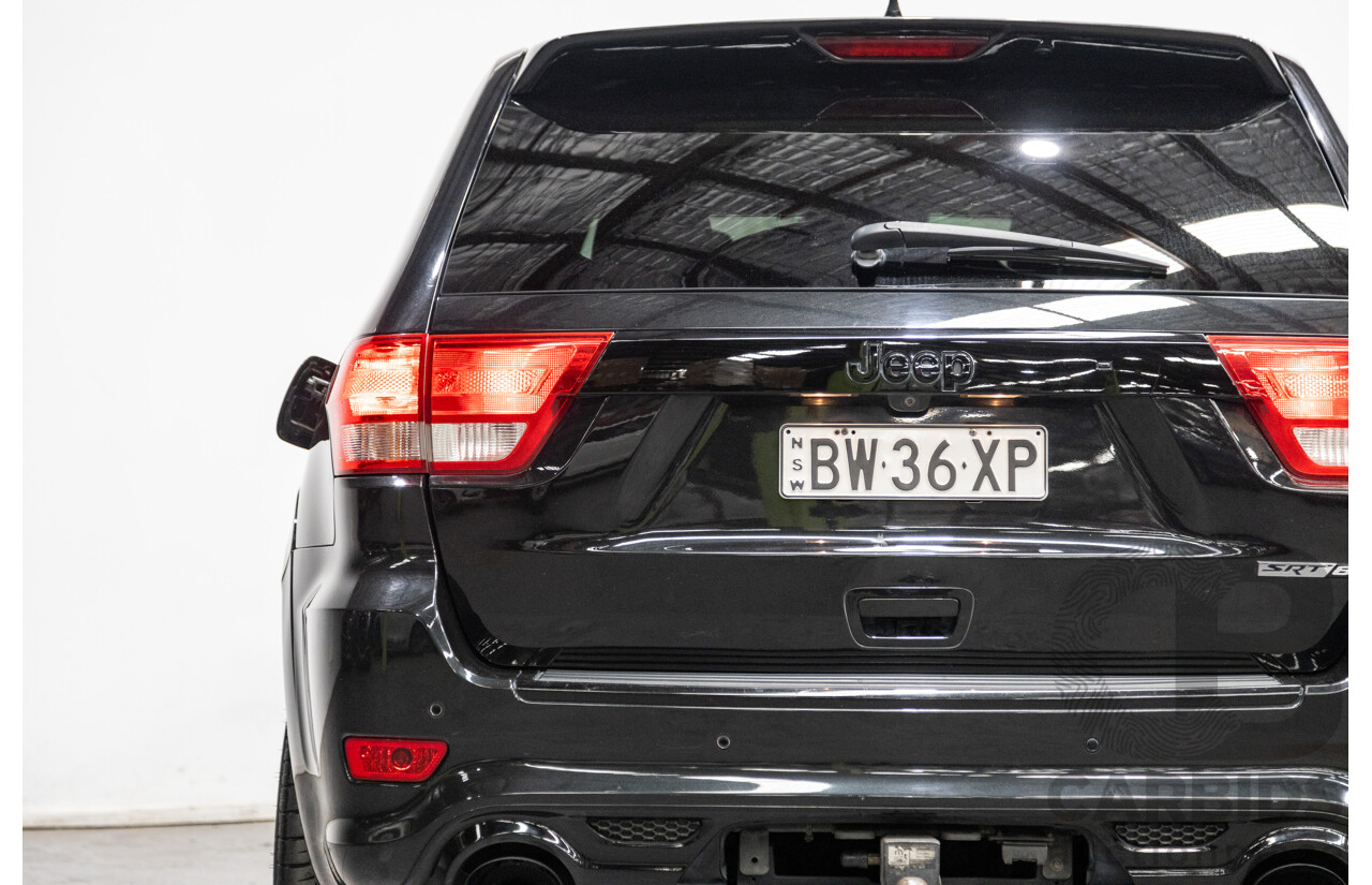 01/2013 Jeep Grand Cherokee SRT 8 Vapour Edition (AWD) WK MY13 4D Wagon Brilliant Black V8 6.4L