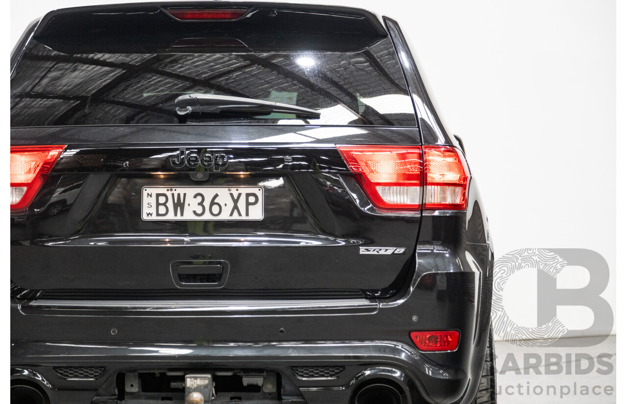 01/2013 Jeep Grand Cherokee SRT 8 Vapour Edition (AWD) WK MY13 4D Wagon Brilliant Black V8 6.4L
