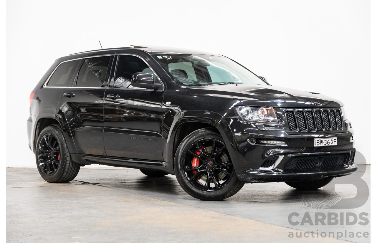 01/2013 Jeep Grand Cherokee SRT 8 Vapour Edition (AWD) WK MY13 4D Wagon Brilliant Black V8 6.4L