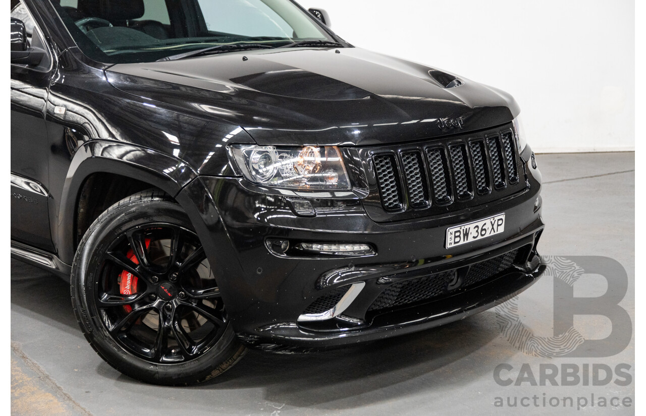 01/2013 Jeep Grand Cherokee SRT 8 Vapour Edition (AWD) WK MY13 4D Wagon Brilliant Black V8 6.4L