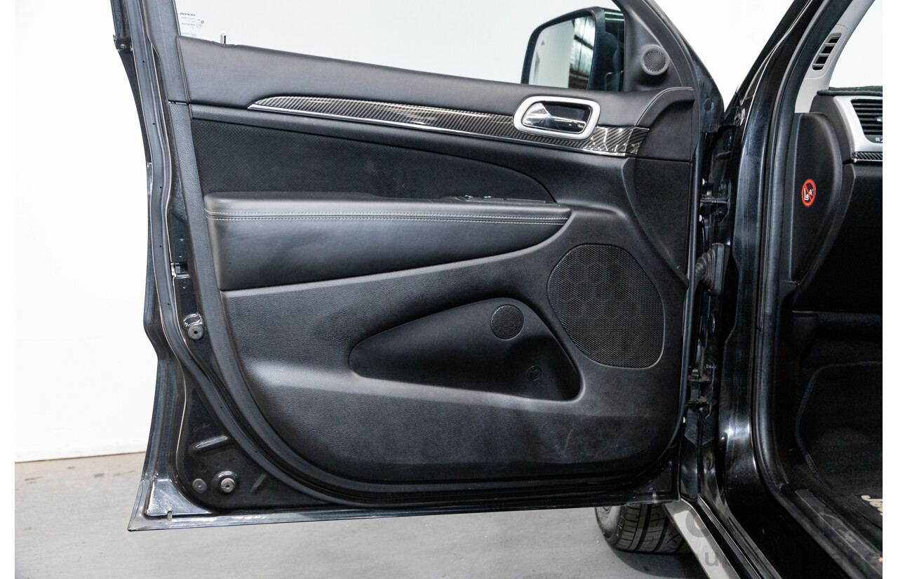 01/2013 Jeep Grand Cherokee SRT 8 Vapour Edition (AWD) WK MY13 4D Wagon Brilliant Black V8 6.4L