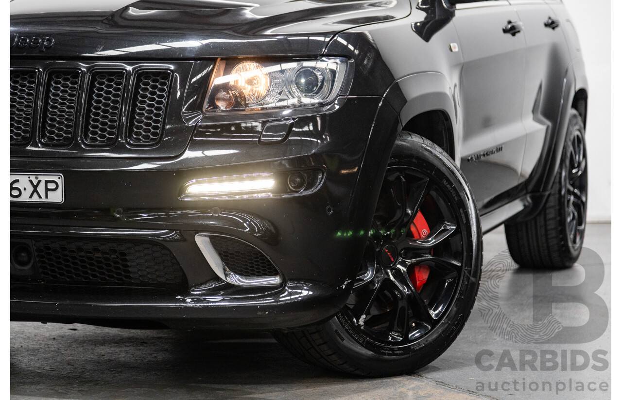 01/2013 Jeep Grand Cherokee SRT 8 Vapour Edition (AWD) WK MY13 4D Wagon Brilliant Black V8 6.4L