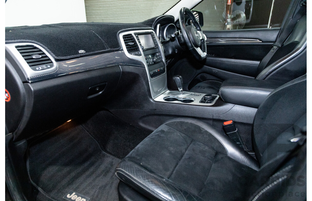 01/2013 Jeep Grand Cherokee SRT 8 Vapour Edition (AWD) WK MY13 4D Wagon Brilliant Black V8 6.4L