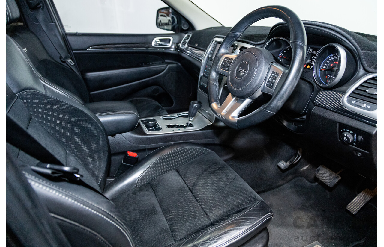 01/2013 Jeep Grand Cherokee SRT 8 Vapour Edition (AWD) WK MY13 4D Wagon Brilliant Black V8 6.4L