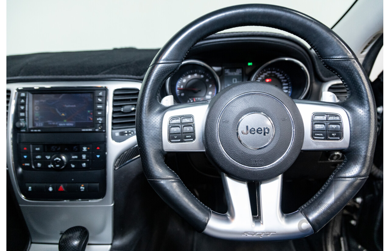 01/2013 Jeep Grand Cherokee SRT 8 Vapour Edition (AWD) WK MY13 4D Wagon Brilliant Black V8 6.4L