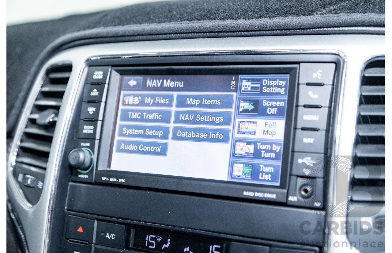 01/2013 Jeep Grand Cherokee SRT 8 Vapour Edition (AWD) WK MY13 4D Wagon Brilliant Black V8 6.4L