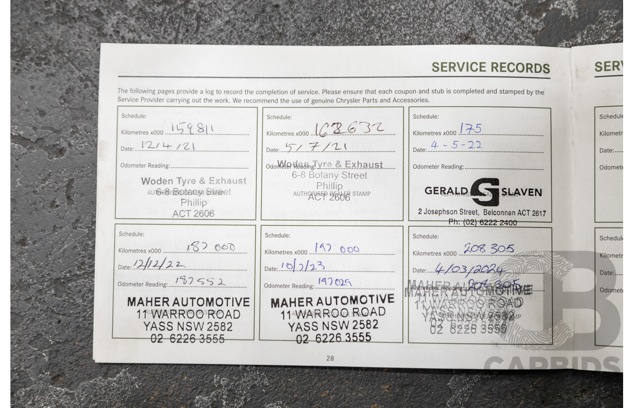 01/2013 Jeep Grand Cherokee SRT 8 Vapour Edition (AWD) WK MY13 4D Wagon Brilliant Black V8 6.4L