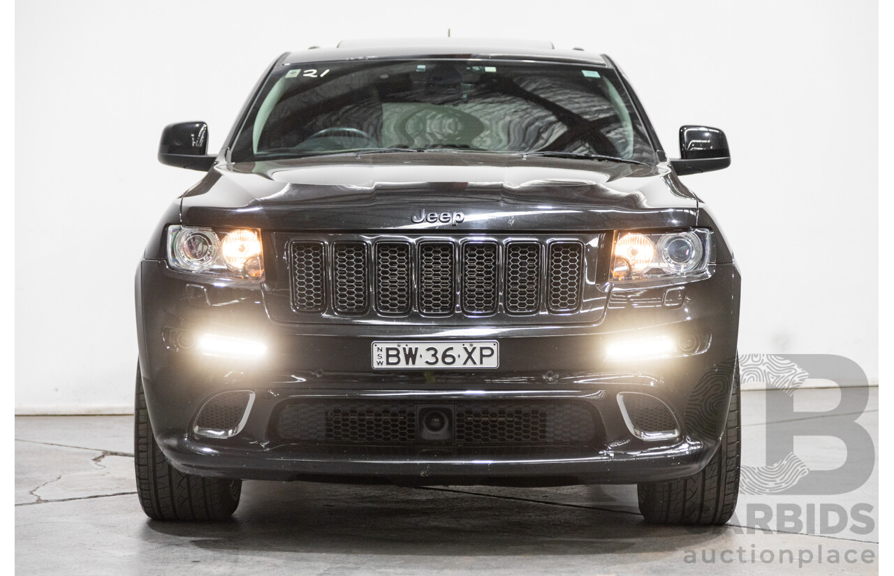 01/2013 Jeep Grand Cherokee SRT 8 Vapour Edition (AWD) WK MY13 4D Wagon Brilliant Black V8 6.4L