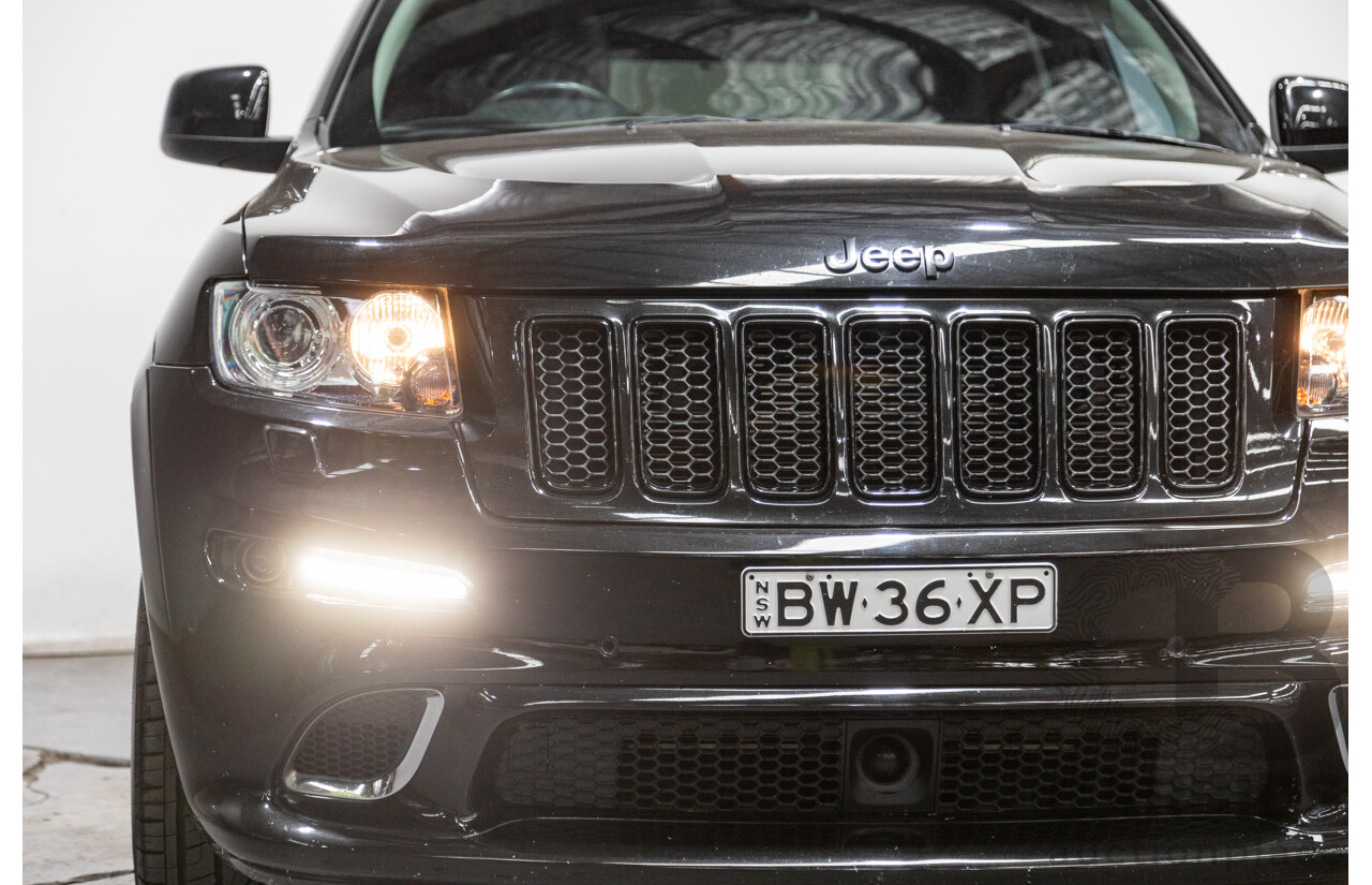 01/2013 Jeep Grand Cherokee SRT 8 Vapour Edition (AWD) WK MY13 4D Wagon Brilliant Black V8 6.4L