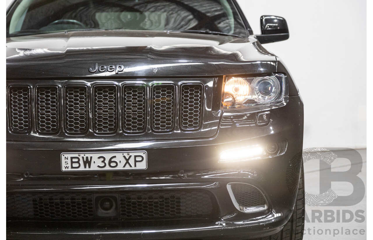 01/2013 Jeep Grand Cherokee SRT 8 Vapour Edition (AWD) WK MY13 4D Wagon Brilliant Black V8 6.4L