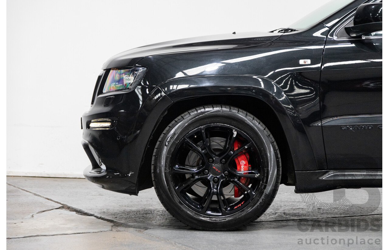 01/2013 Jeep Grand Cherokee SRT 8 Vapour Edition (AWD) WK MY13 4D Wagon Brilliant Black V8 6.4L