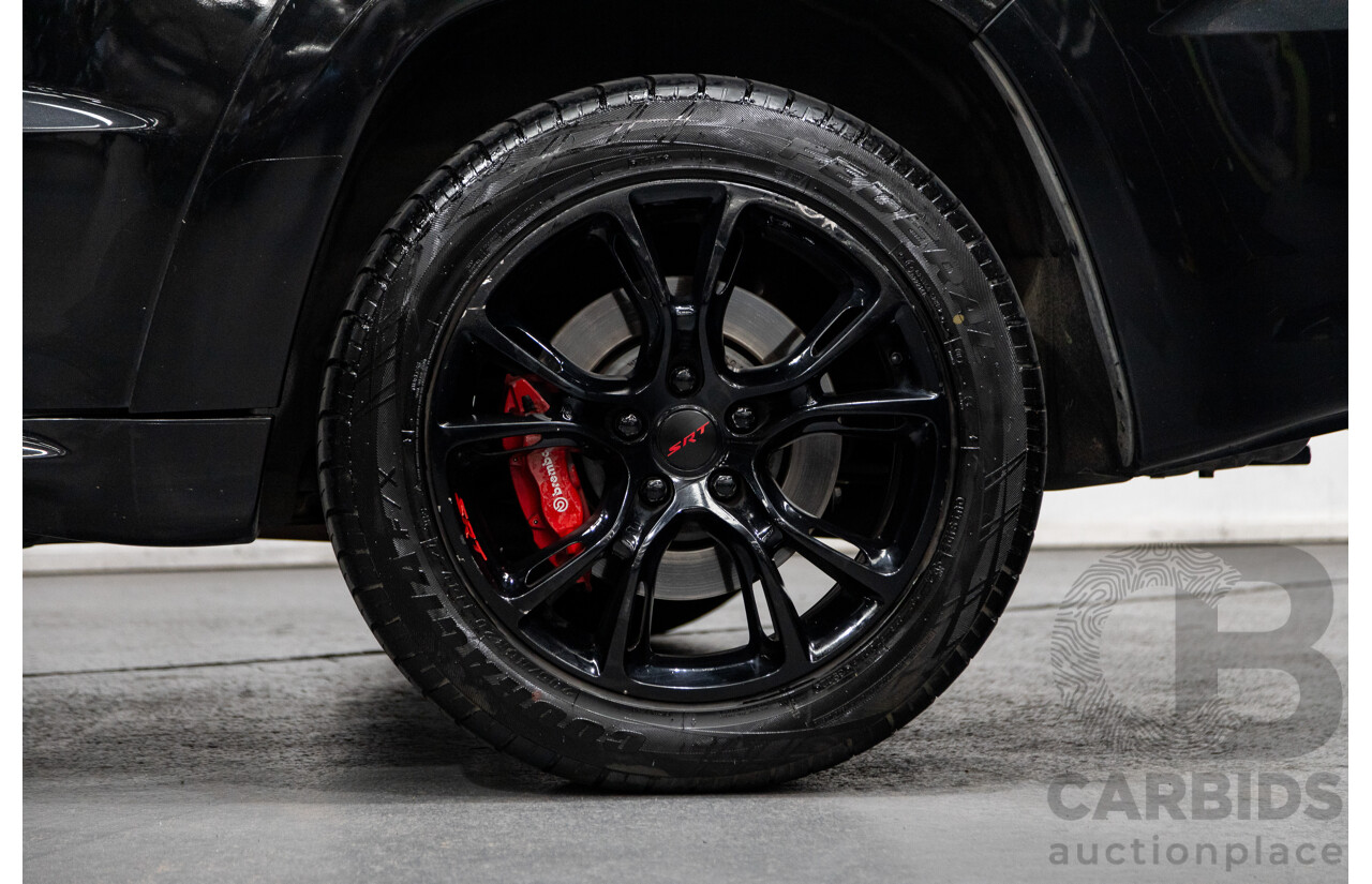 01/2013 Jeep Grand Cherokee SRT 8 Vapour Edition (AWD) WK MY13 4D Wagon Brilliant Black V8 6.4L
