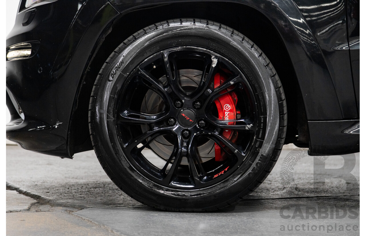01/2013 Jeep Grand Cherokee SRT 8 Vapour Edition (AWD) WK MY13 4D Wagon Brilliant Black V8 6.4L