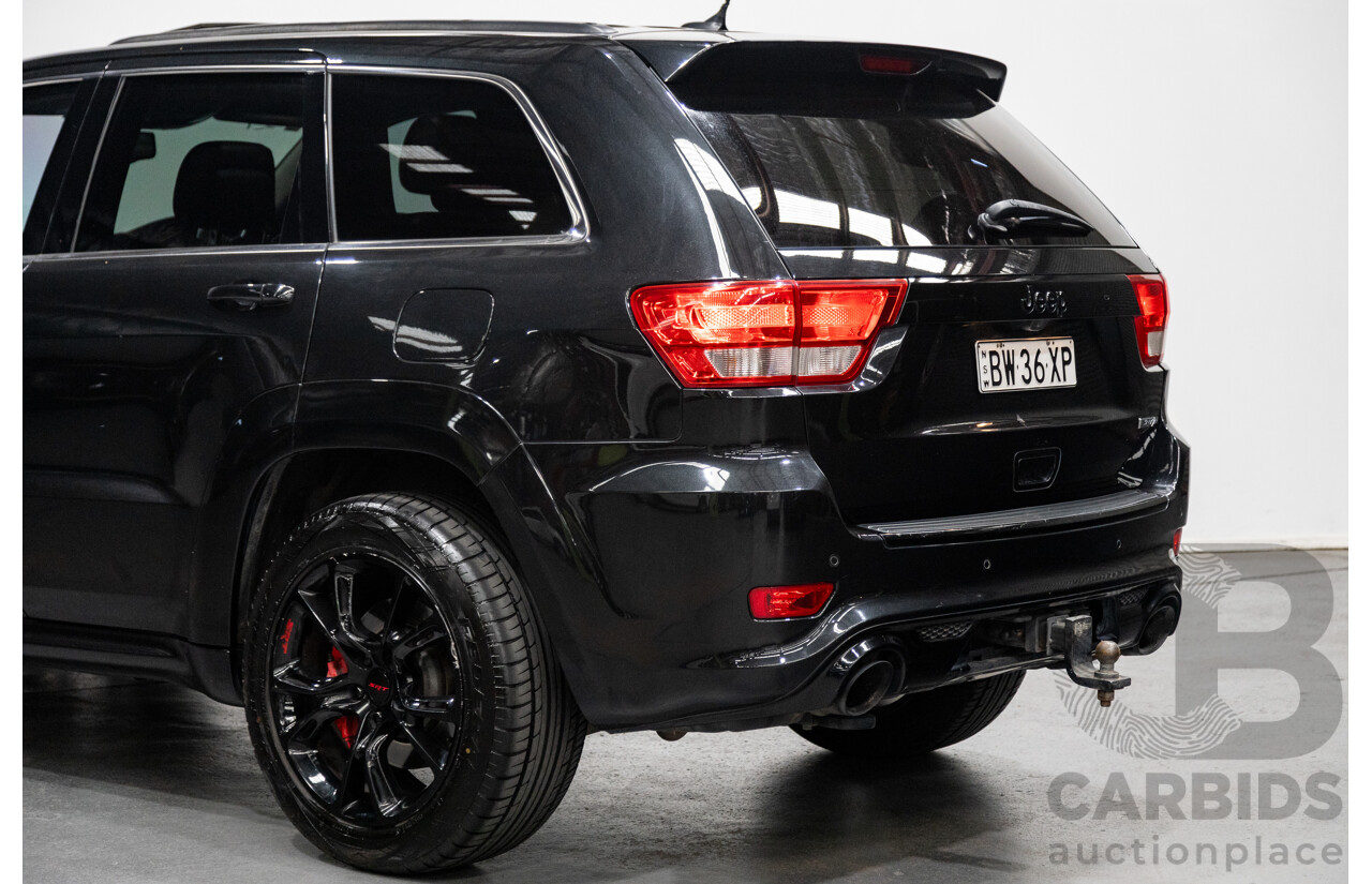 01/2013 Jeep Grand Cherokee SRT 8 Vapour Edition (AWD) WK MY13 4D Wagon Brilliant Black V8 6.4L