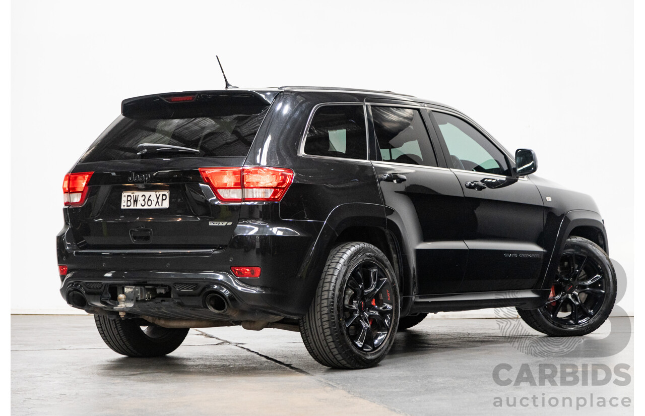01/2013 Jeep Grand Cherokee SRT 8 Vapour Edition (AWD) WK MY13 4D Wagon Brilliant Black V8 6.4L