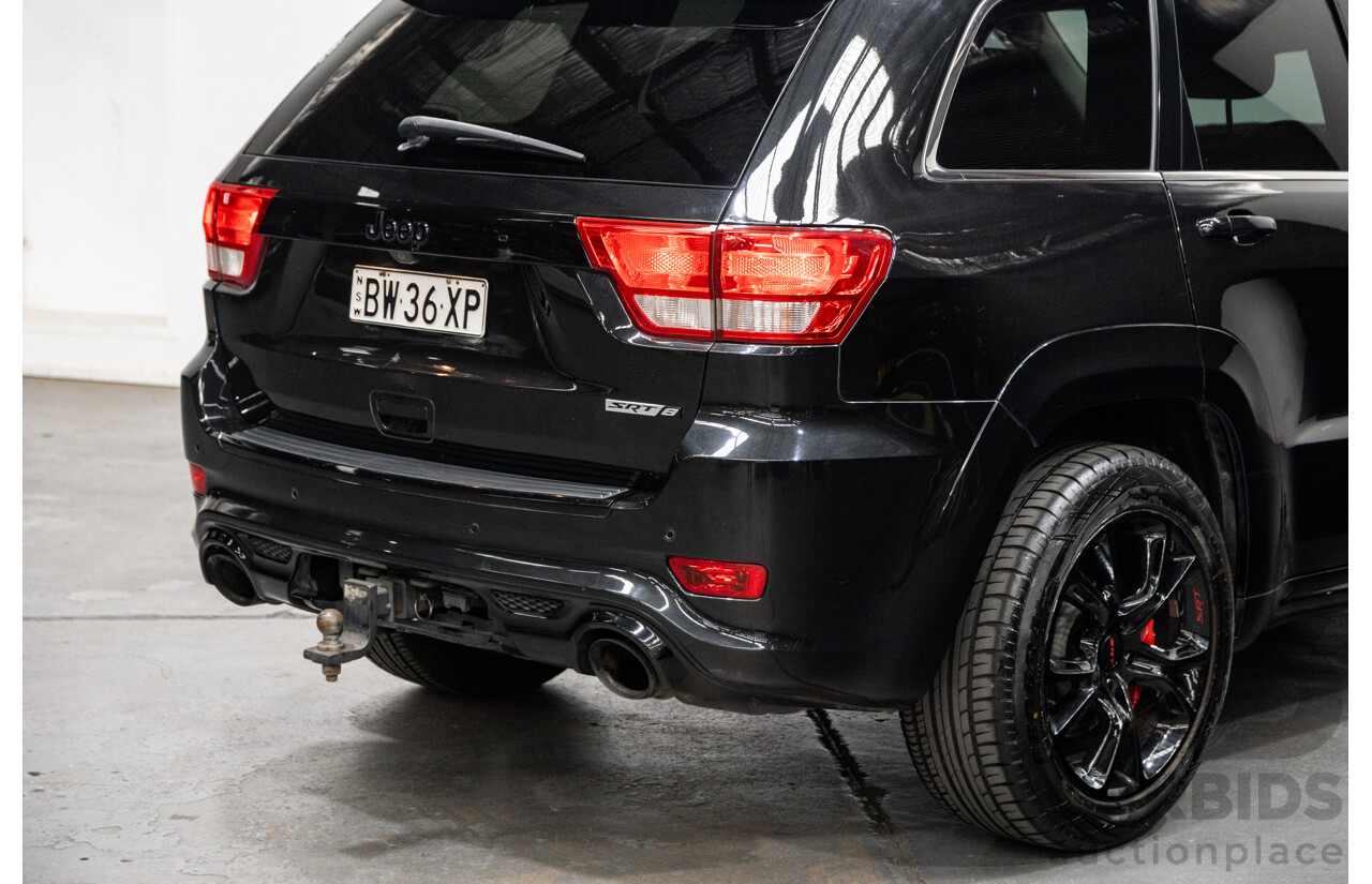 01/2013 Jeep Grand Cherokee SRT 8 Vapour Edition (AWD) WK MY13 4D Wagon Brilliant Black V8 6.4L
